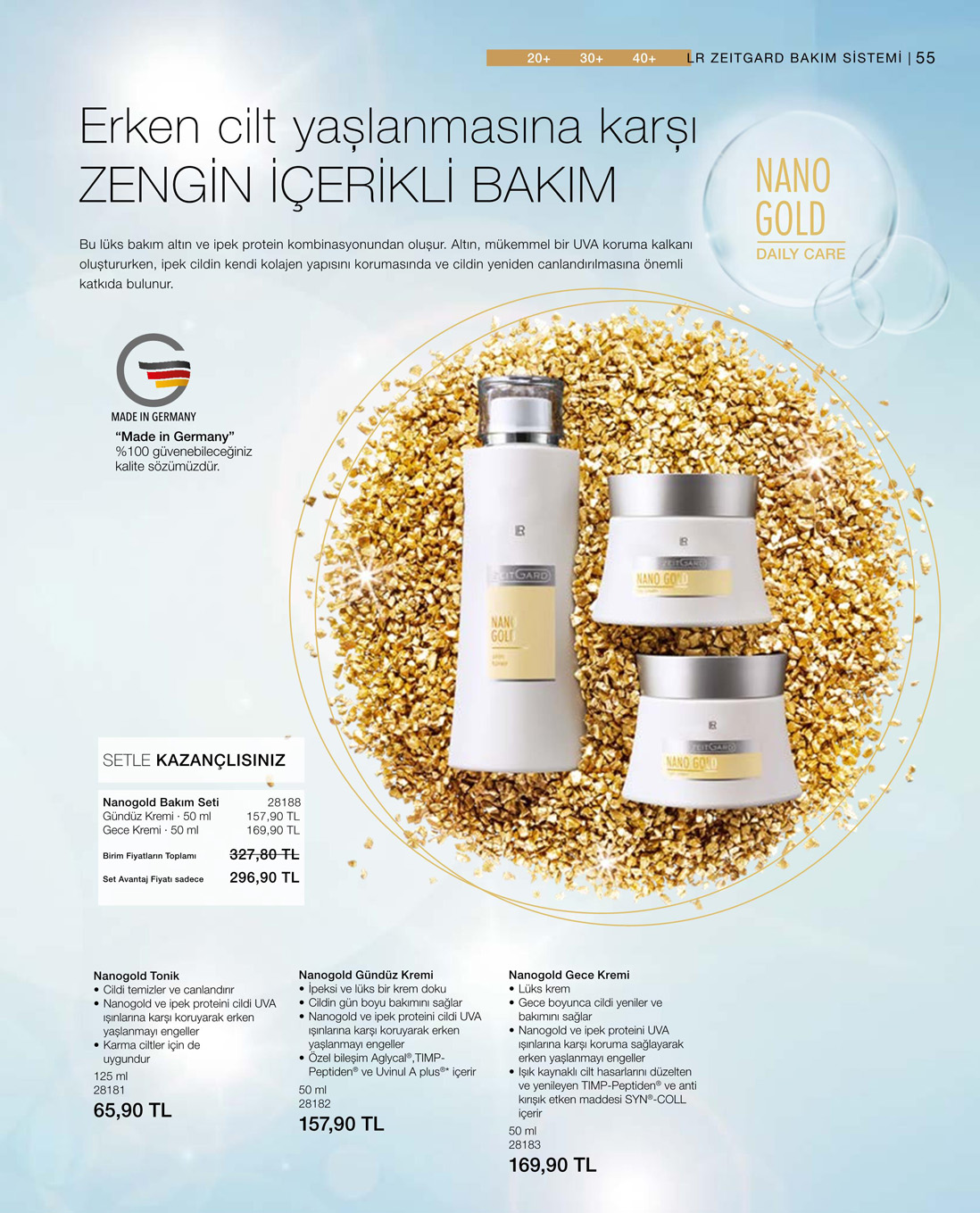 LR Nanogold & İpek Bakım Seti katalog